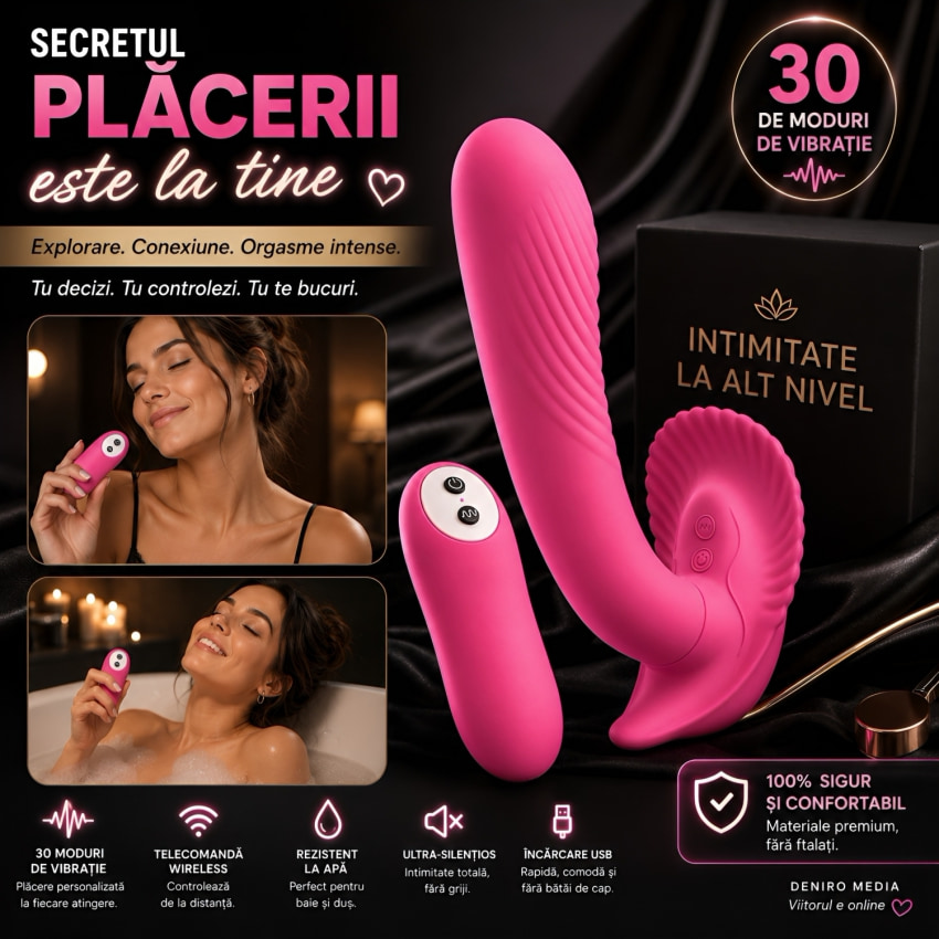 Vibrator Cochilia Dragostei Cu Tele-comandă Roz