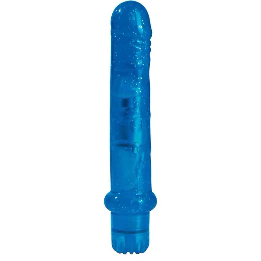 Vibrator Jammy Jelly Fresh Glitter Albastru