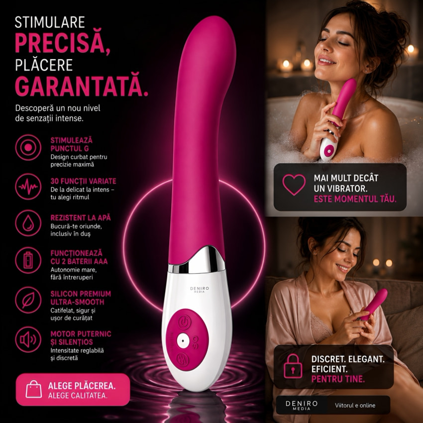 Vibrator îndoit Pentru Punctul G Roz