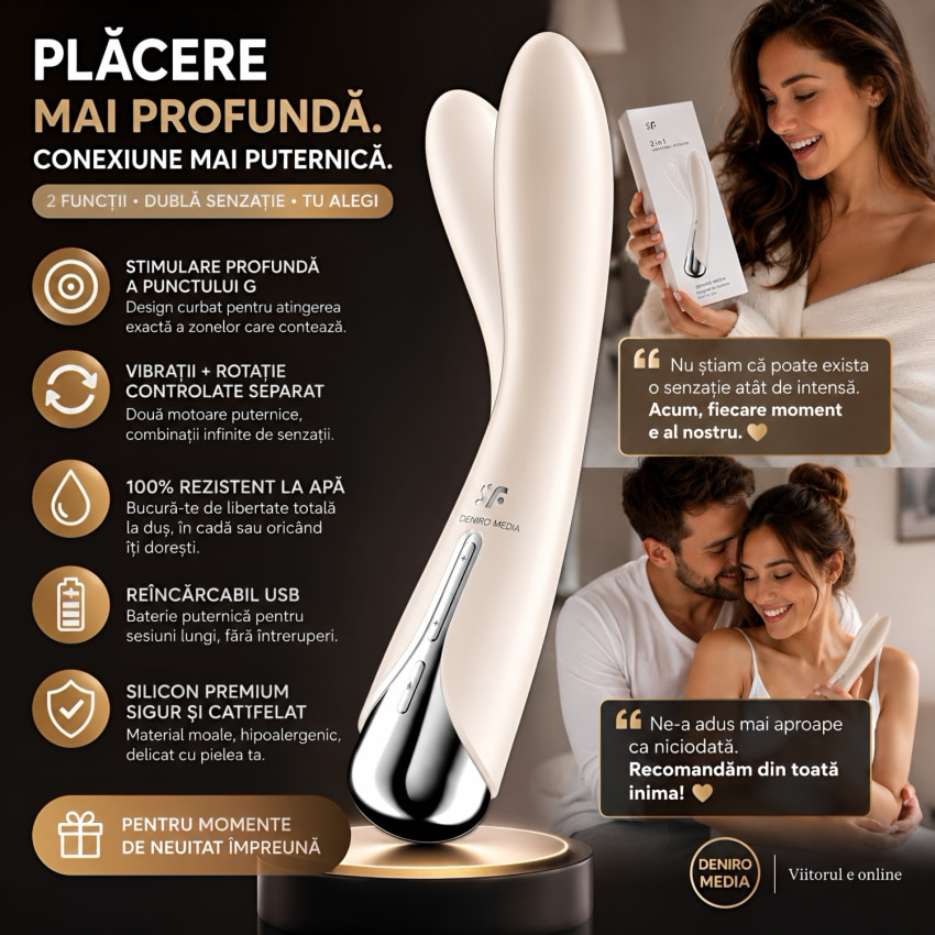 Vibrator Punctul G Satisfyer Spinning Vibe 1 Alb