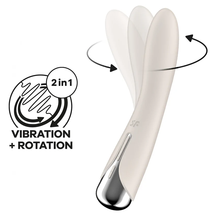Vibrator Punctul G Satisfyer Spinning Vibe 1 Alb