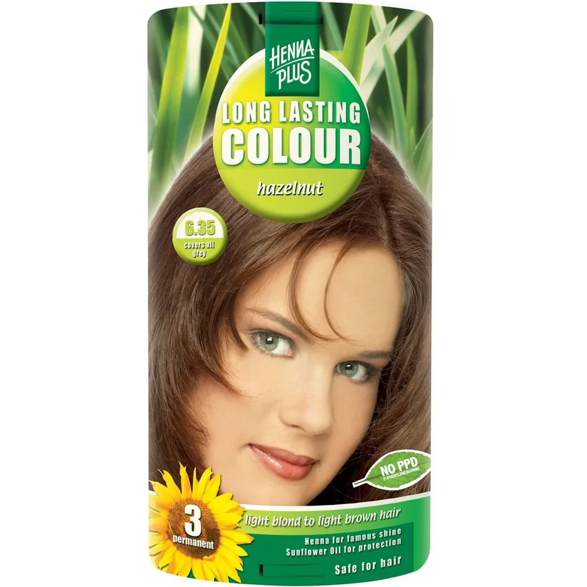 Vopsea Păr Long Lasting Colour 6.35 Hazelnut Hennaplus