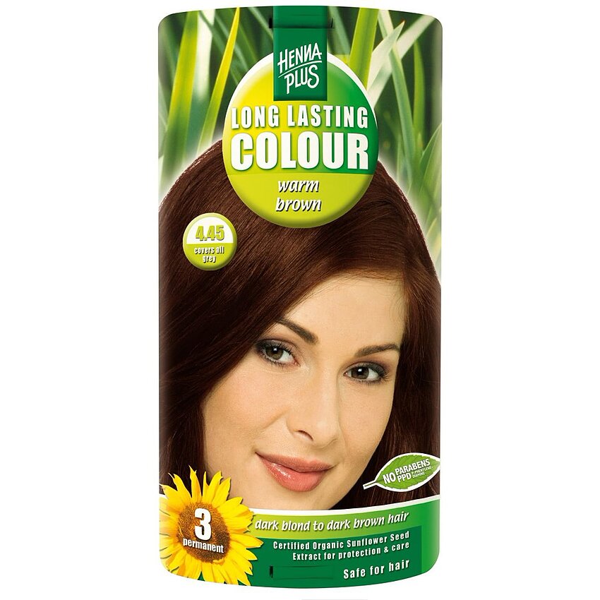 Vopsea Permanentă Warm Brown 4.45 Hennaplus