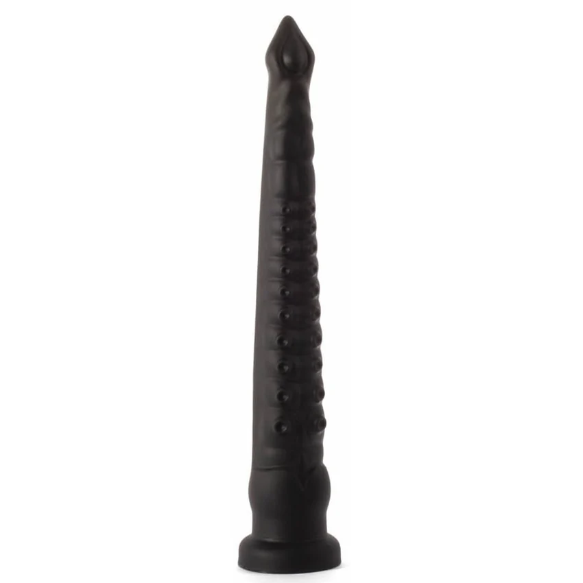 X Men Plug Anal PVC Negru cu Ventuză, 59 cm, Stimulare