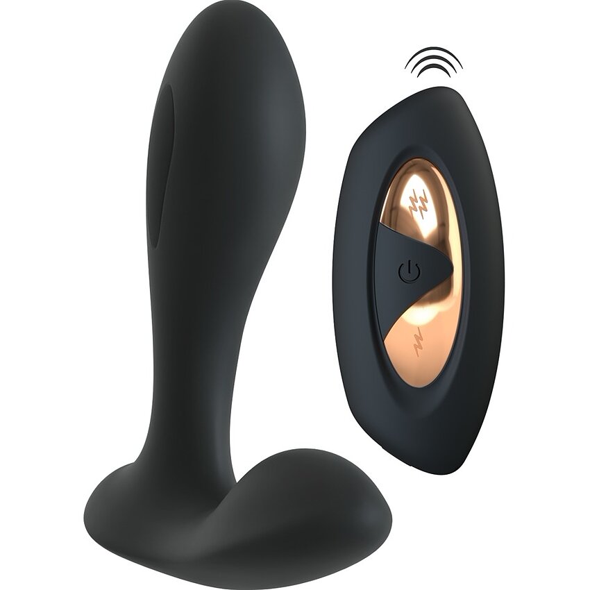 XOUXOU RC E-Stim Punct G Și P - 10+10 Moduri, Reîncărcabil Negru