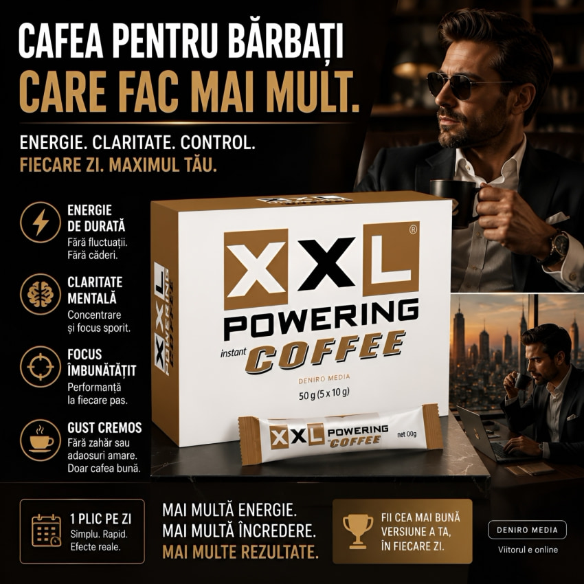 XXL Powering Cafea Instant Pentru Vigoare – 5 Plicuri